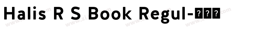 Halis R S Book Regul字体转换